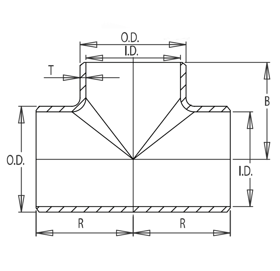 tubo-en-t-recto-plano